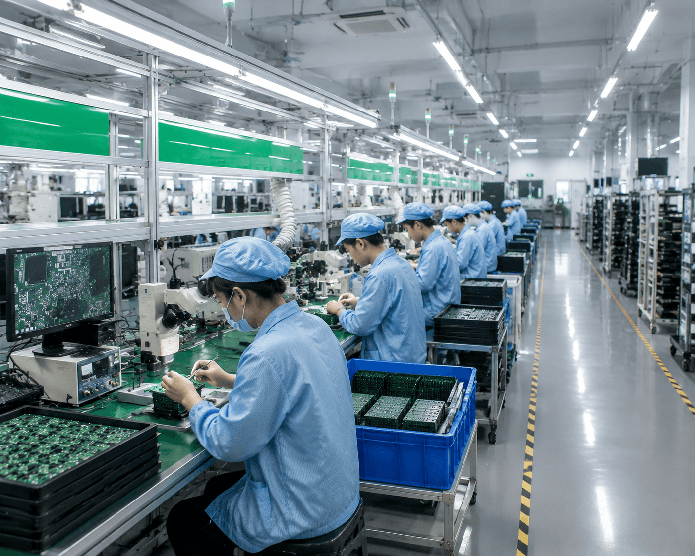 Zhengfang Display factory production line